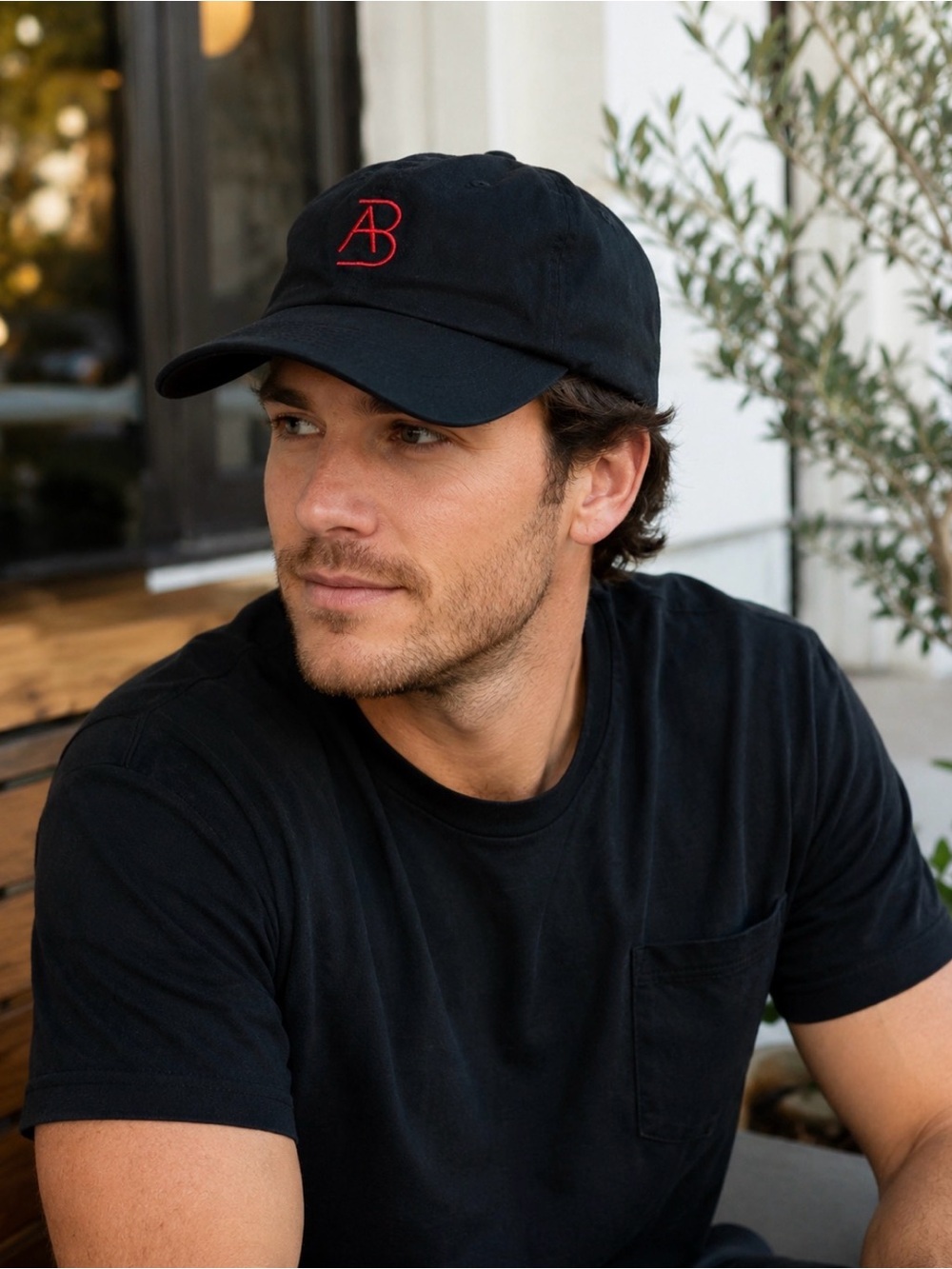 Antonio Banderas Adjustable Black Cotton Baseball Cap Black Hat